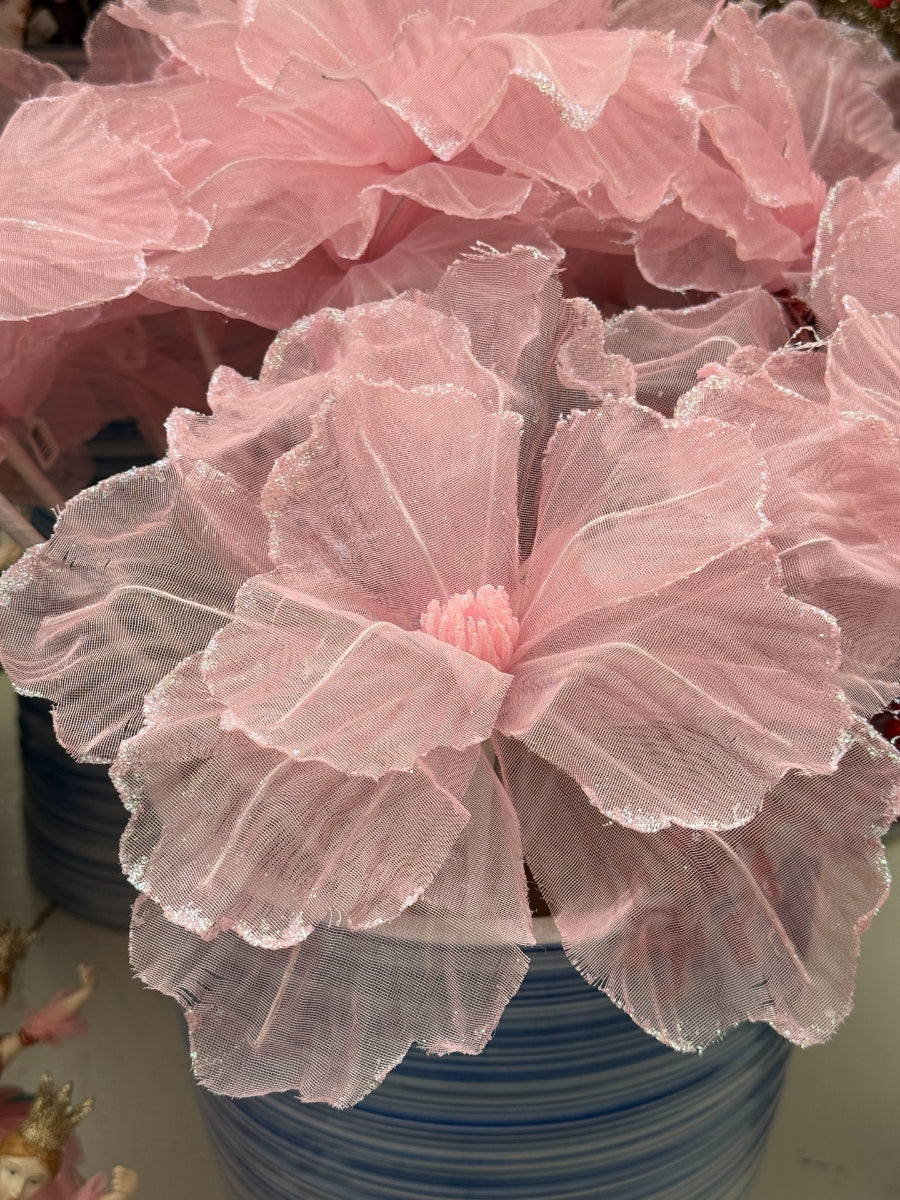 Sheet Flower Stem Pink 22"